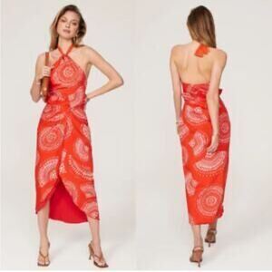 NWT Andres otalora selva midi dress size 12